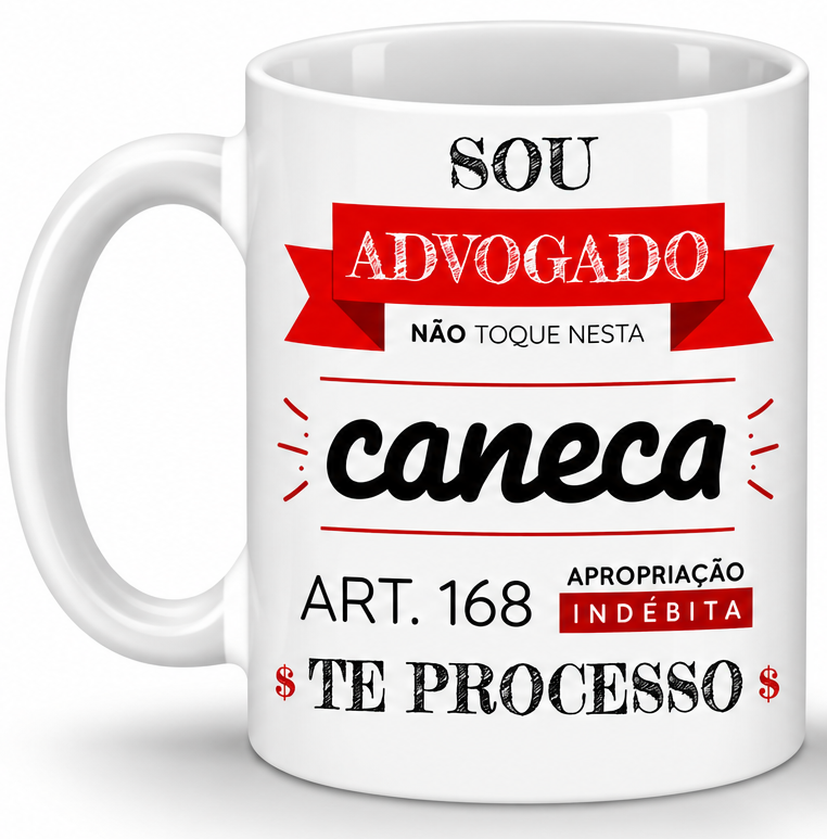 Caneca Sou Advogado (Art. 168)